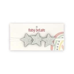 3 Stars Headband - matt white